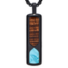Eternity Koa and Abalone Pendant in Black