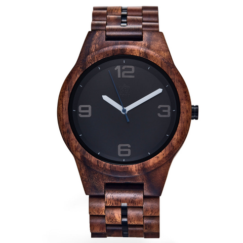 Koa Round Watch with Solid Koa Band