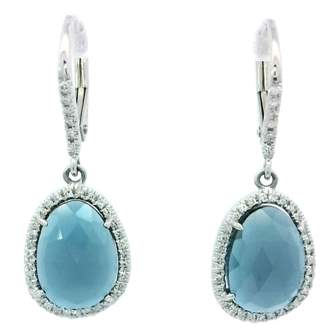 London Blue Topaz Drop Earrings