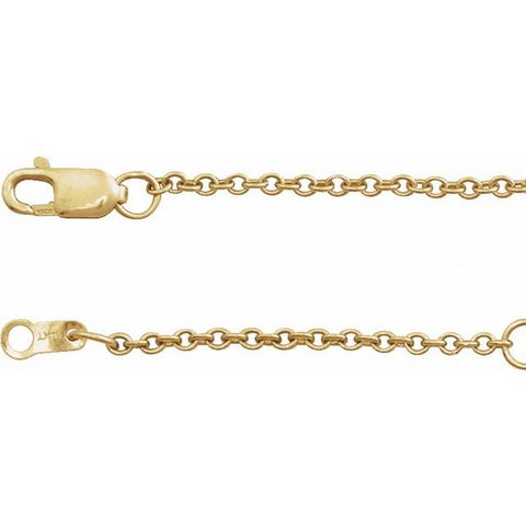 Gold Filled 1.5mm Adjustable Cable Chain