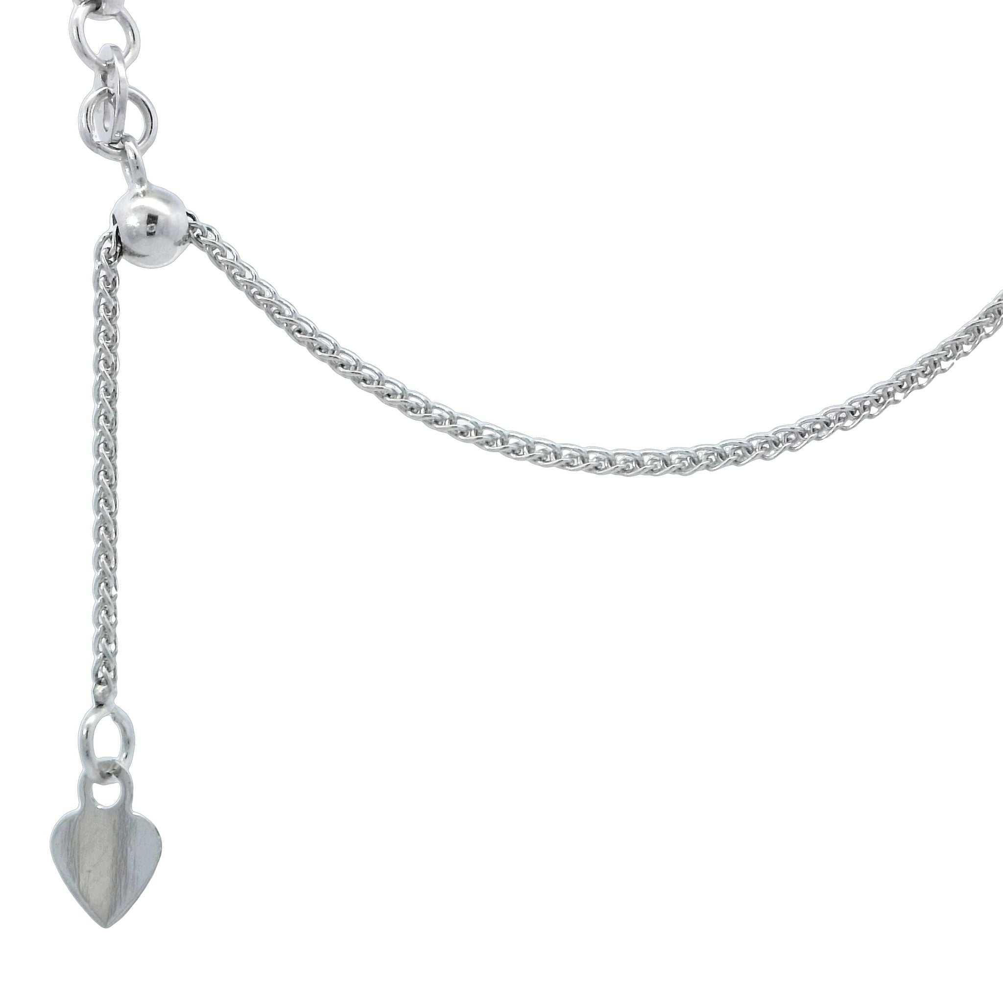Adjustable Chain in White Gold