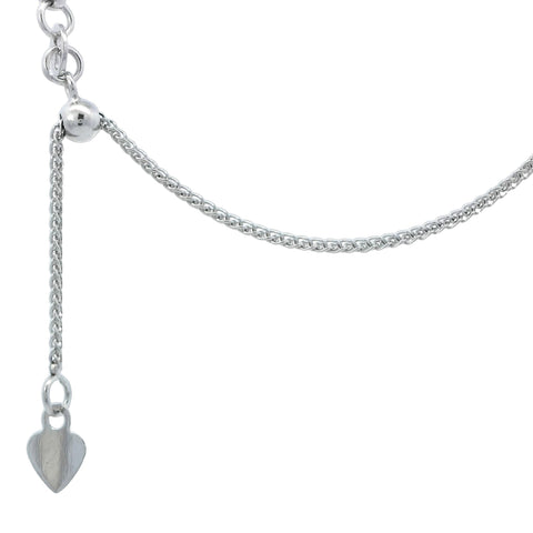 Adjustable Espiga Chain in White Gold