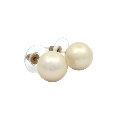 Golden South Sea Pearl Stud Earrings