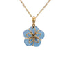 "Forget-Me-Not" Pendant in Yellow Gold