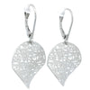 Circle Earrings in White Gold