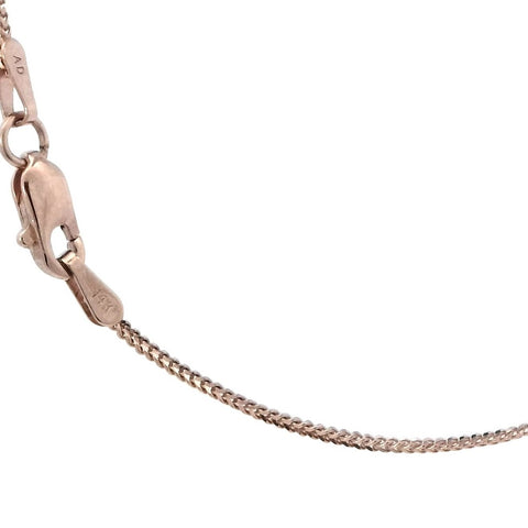 Singapore Foxtail Chain in Rose Gold - 16