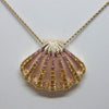 Sunrise Shell Pendant in Gold