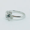 Plumeria Flower Ring with Blue Diamond