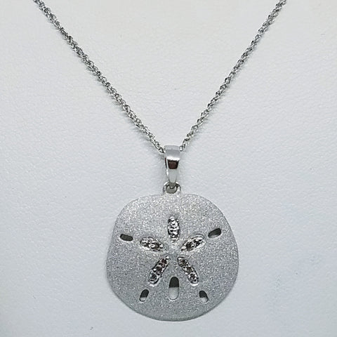 Silver Sand Dollar Pendant