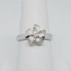 Silver Single Plumeria Ring