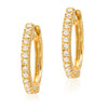 Small Diamond Hoop Earrings