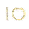 Classic Diamond Hoop Earrings