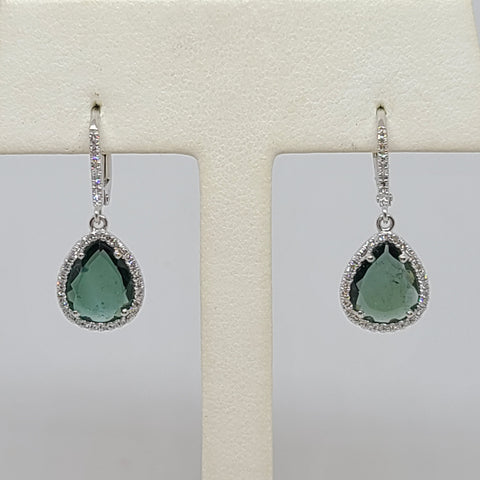 Green Tourmaline Earrings