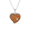 Koa Wood Heart Necklace