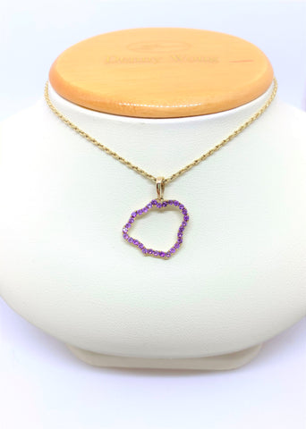 Kauai Pendant with Amethyst