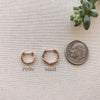 Small Diamond Hoop Earrings