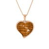 Koa Wood Heart Necklace