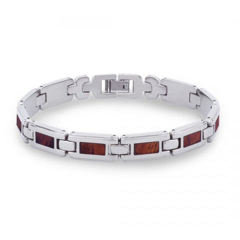 Koa Wood Link Bracelet - Slim