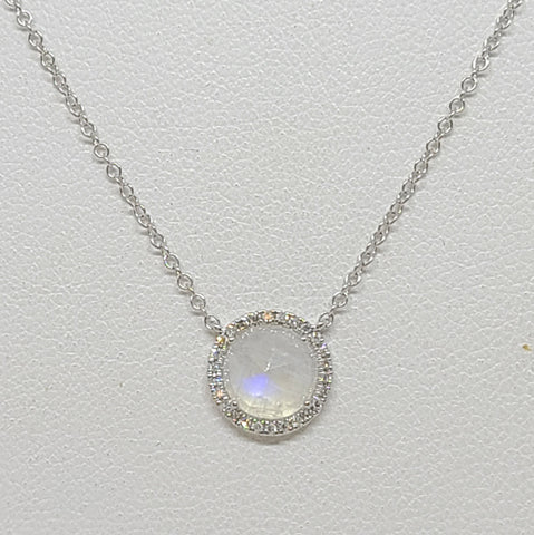 Rose Cut Gemstone Necklace