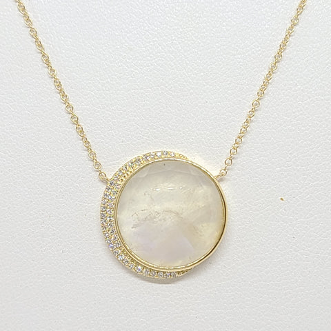 Large Moon Phase Necklace
