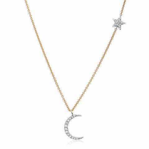 Moon & Star Necklace