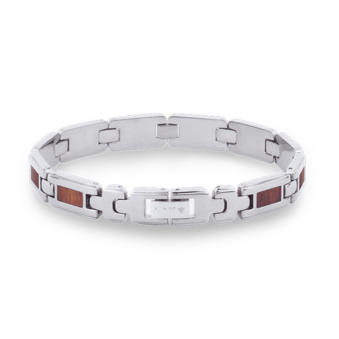 Koa Wood Link Bracelet - Slim